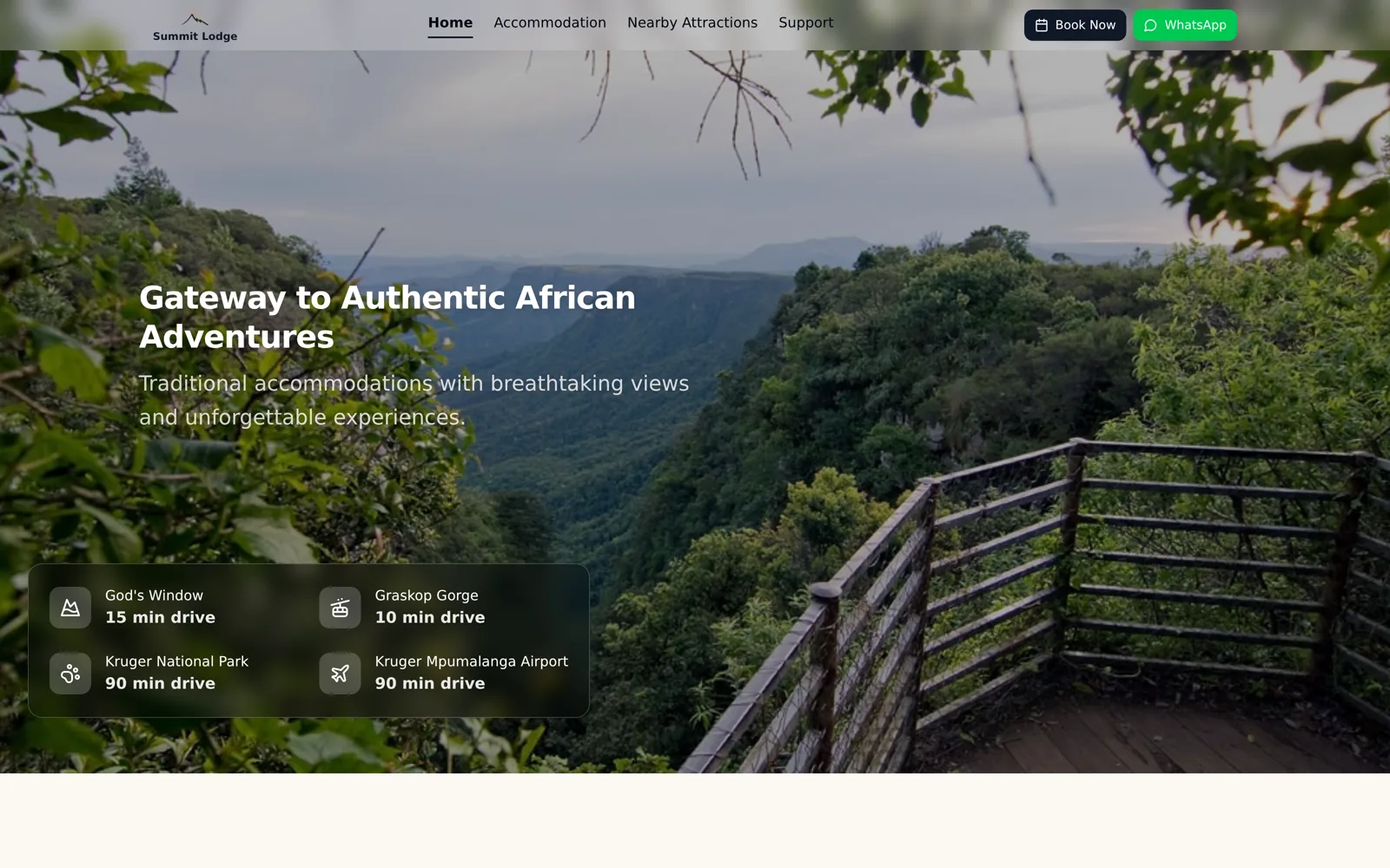 Summit Lodge website